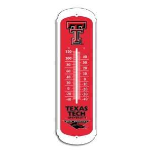  NCAA Texas Tech 27 inch Outdoor Metal Thermometer 