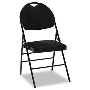 SAMSONITE COSCO XL Series Fabric Padded Folding Chairs, Black Fabric 