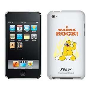  Homer Simpson I Wanna Rock on iPod Touch 4G XGear Shell 