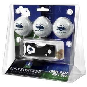  Nevada Reno Wolf Pack NCAA 3 Golf Ball Gift Pack w/ Spring 