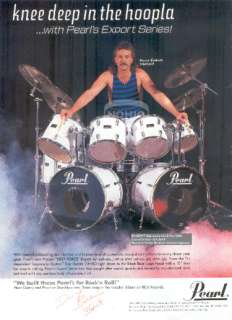 DONNY BALDWIN PEARL DRUMS AD Starship 80s drummer  