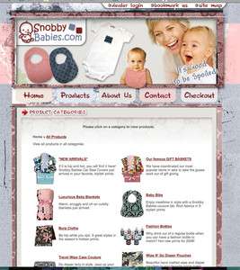 Online Baby Boutique Website & Upscale Product WAHM Job Home Business 