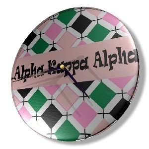  Alpha Kappa Alpha Glass Clock