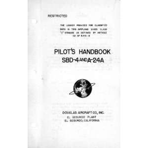   Douglas SBD 4 Aircraft Handbook Manual Mc Donnell Douglas Books