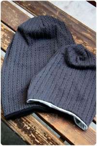  soft reversible beanie for you and your kids in this autumn & winter