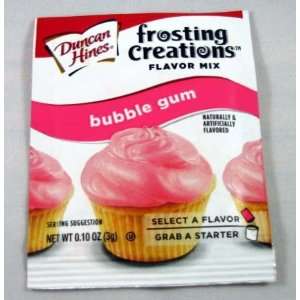 Duncan Hines Frosting Creations Flavor Mix   Bubble Gum (4 packets 