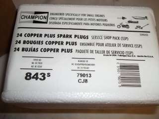 Shop Pack of (24) Champion Copper Plus Spark Plugs CJ8 79013 843S 