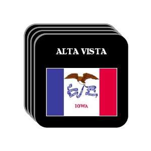 US State Flag   ALTA VISTA, Iowa (IA) Set of 4 Mini Mousepad Coasters