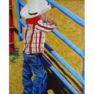  Lil Wrangler, Original Painting, Home Decor Artwork 