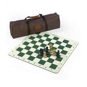   Carrom 907 Travel Roll Up Chess Board w 3 3/4 Chessmen Toys & Games