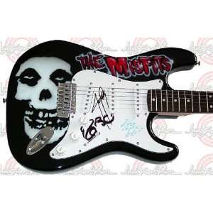  THE MISFITS Autographed Signed AIRBRUSH Guitar PROOF 