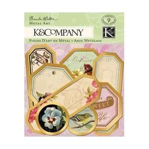  K & Company Flora & Fauna Metal Art Tags; 3 Items/Order 