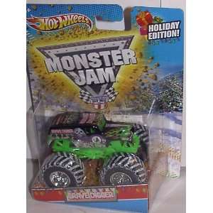  HOT WHEELS CHRISTMAS HOLIDAY EDITION 164 SCALE GRAVE DIGGER MONSTER 