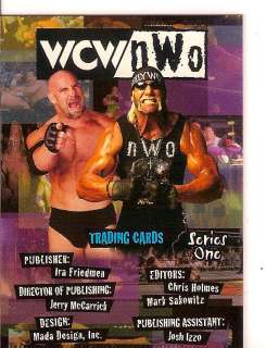 1998 Topps WCW/NWO Series 1 72 Card Set  