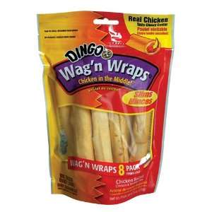  Dingo Wagn Wraps Slims   Chicken Basted   8 pk Pet 