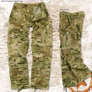   (ACU) TROUSERS, MILITARY CARGO PANTS MULTICAM MTP PATTERN  