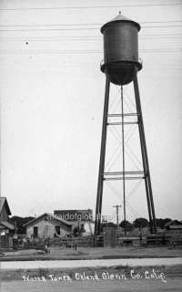 Old Photo Water Tower Orland, California  