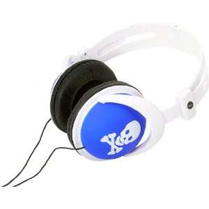   VOGUE BL Vogue Style Stereo Headphones (Blue with Skull) Electronics