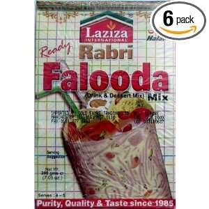Laziza Falooda Mix Rabri, 200 Gram Boxes (Pack of 6)  