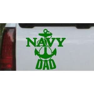 Navy Dad Military Car Window Wall Laptop Decal Sticker    Dark Green 