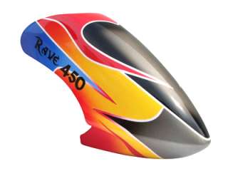 FUSUNO Airbrush Fiberglass Canopy RAVE 450   FUC 4001R  