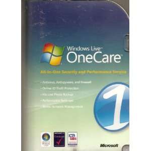  Windows Live OneCare All In One Security and Performance 