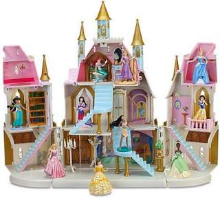 Disney Princess Magical Fairy tale Castle Play Set +10 PVC Princesses 