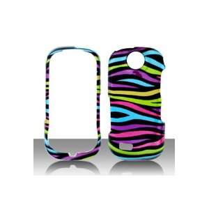   Samsung R710 Graphic Case   Rainbow Zebra Cell Phones & Accessories