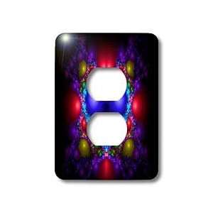 Yves Creations Abstract   Pretty Blue Heartbeat   Light Switch Covers 