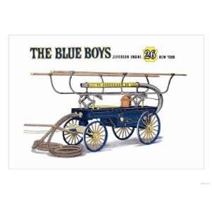  The Blue Boys Jefferson Engine 26 New York Giclee Poster 