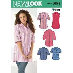   6963 Misses Tops, Size A (8 10 12 14 16 18) Arts, Crafts & Sewing