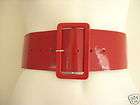 XL NEW Red retro patent wide cinch waspie ladies belt
