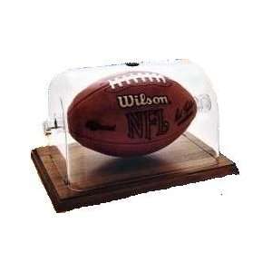  Spinball Wizard Football Display Case   Solid Maple Base 