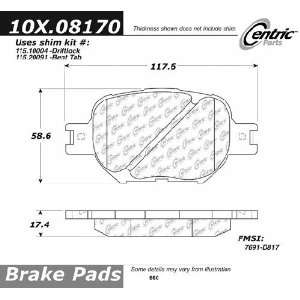   105.08170 105 Series Posi Quiet Semi Metallic Brake Pad Automotive