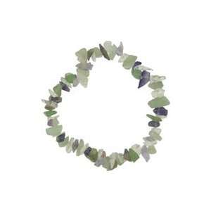  Multicolor Stone Chips Bead Necklace jade,amethyst,crystal 