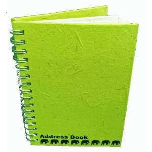 Mr. Ellie Pooh Elephant Dung Paper Address Book, Light Green (AB Light 