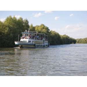  Tourist Boat, Danube River Delta, Romania, Europe 