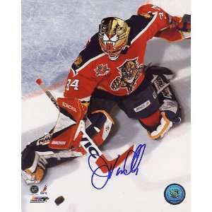 John Vanbiesbrouck Florida Panthers   Overhead Save   Autographed 