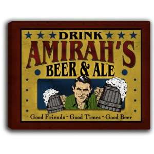  Amirahs Beer & Ale 14 x 11 Collectible Stretched 