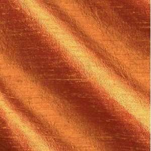   Silk Fabric Iridescent Orange Zest By The Yard Arts, Crafts & Sewing