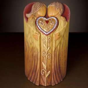  Pillars   Couple Embracing Heart by Enesco