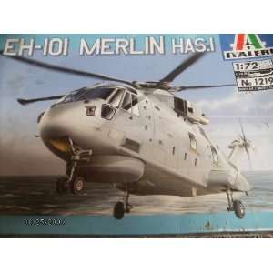  Eh 101 Merlin Has.1 /72 Model #1219 Kit By Italeri 