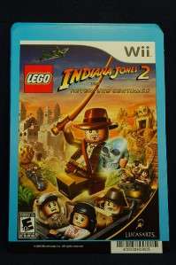   Indiana Jones 2 The Adventure Continues Wii Game Backer Card  