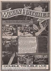MOLLY HATCHET 1986 POSTER SIZE ADVERT  