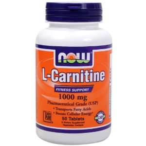  Now Foods L Carnitine   1000 mg, 50 Tablets Health 
