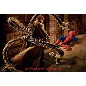  Spiderman 2   Movie Poster (Spidey Vs. Doc Oc) (Size 40 