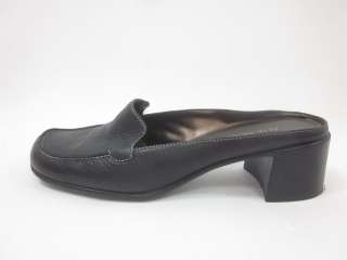 AEROSOLES Black Leather Loafers Slides Shoes Sz 9  