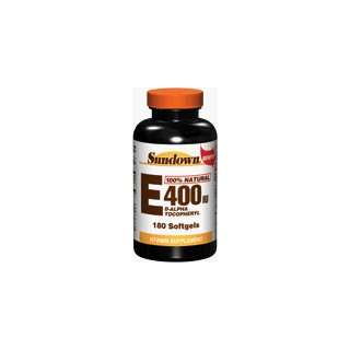  Natural Vitamin E by Sundown Naturals   205 softgels, 400 