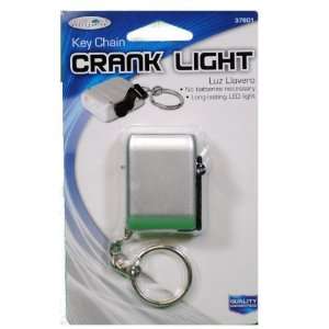  Custom Accessories LED Crank Light Car Key Chain Silver 