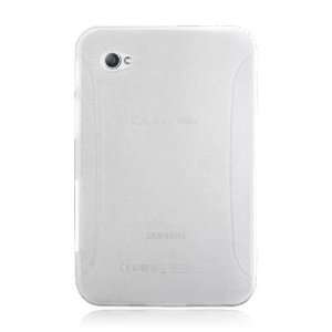  Samsung Galaxy Tab Frosted TPU Skin with Side Grip   Clear 